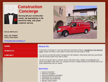 Tablet Screenshot of constructionconcierge.com